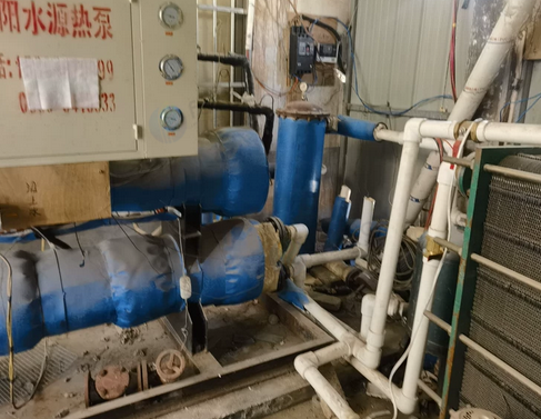 临沂市地区处理水源热泵4机头*9千瓦