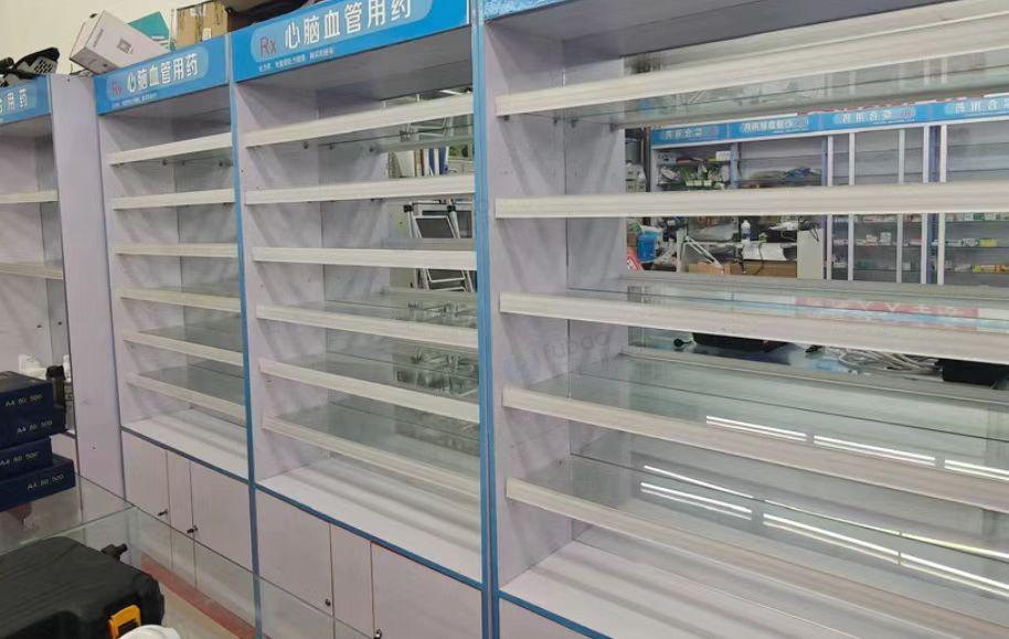 呼和浩特市地区处理药店玻璃柜台货架