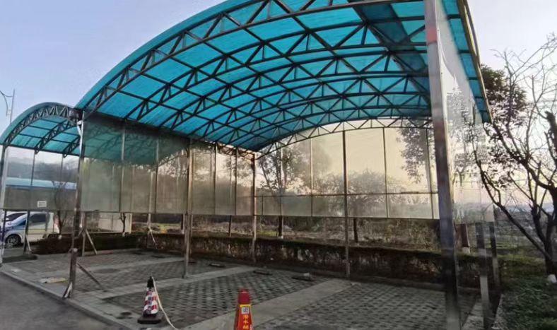 洛阳市地区处理钢构车棚